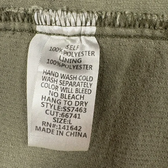 She + Sky Olive Corduroy Jacket - Picture 6 of 6